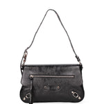 Borsa a spalla da donna Vera pelle 07234-L022 NERO Roberta Rossi
