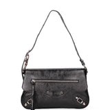 Borsa a spalla da donna Vera pelle 07234-L022 NERO Roberta Rossi