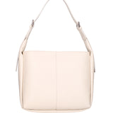 Borsa a spalla da donna Misto pelle e tessuto 07157-D37 LATTE Roberta Rossi