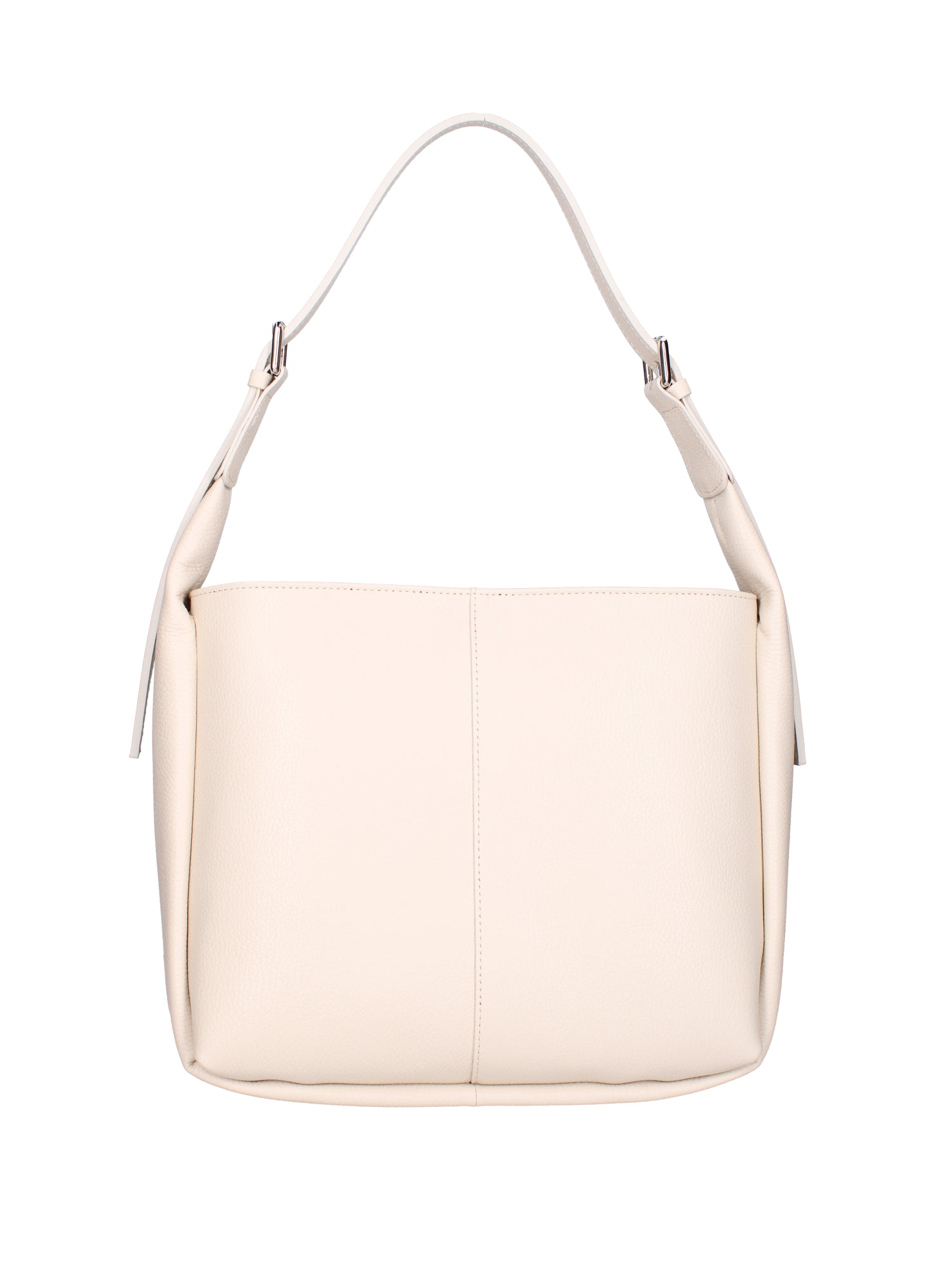 Borsa a spalla da donna Misto pelle e tessuto 07157-D37 LATTE Roberta Rossi