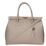 Aleria Borsa a mano da donna Vera pelle 8005-D07 TAUPE CHIARO Gave Lux