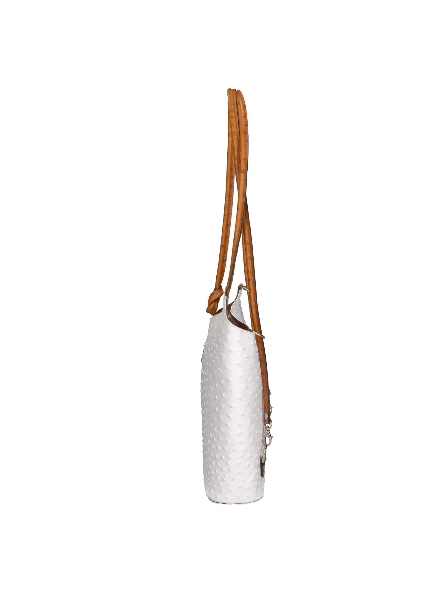 Chanel 3005-01 BIANCO 06 CUOIO Zaino da donna in vera pelle Gave Lux