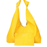 Borsa a spalla da donna 100% vera pelle 07156-D04 GIALLO Viola Castellani