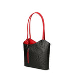 Chanel 3005-20 NERO 12 ROSSO Zaino da donna in vera pelle Gave Lux