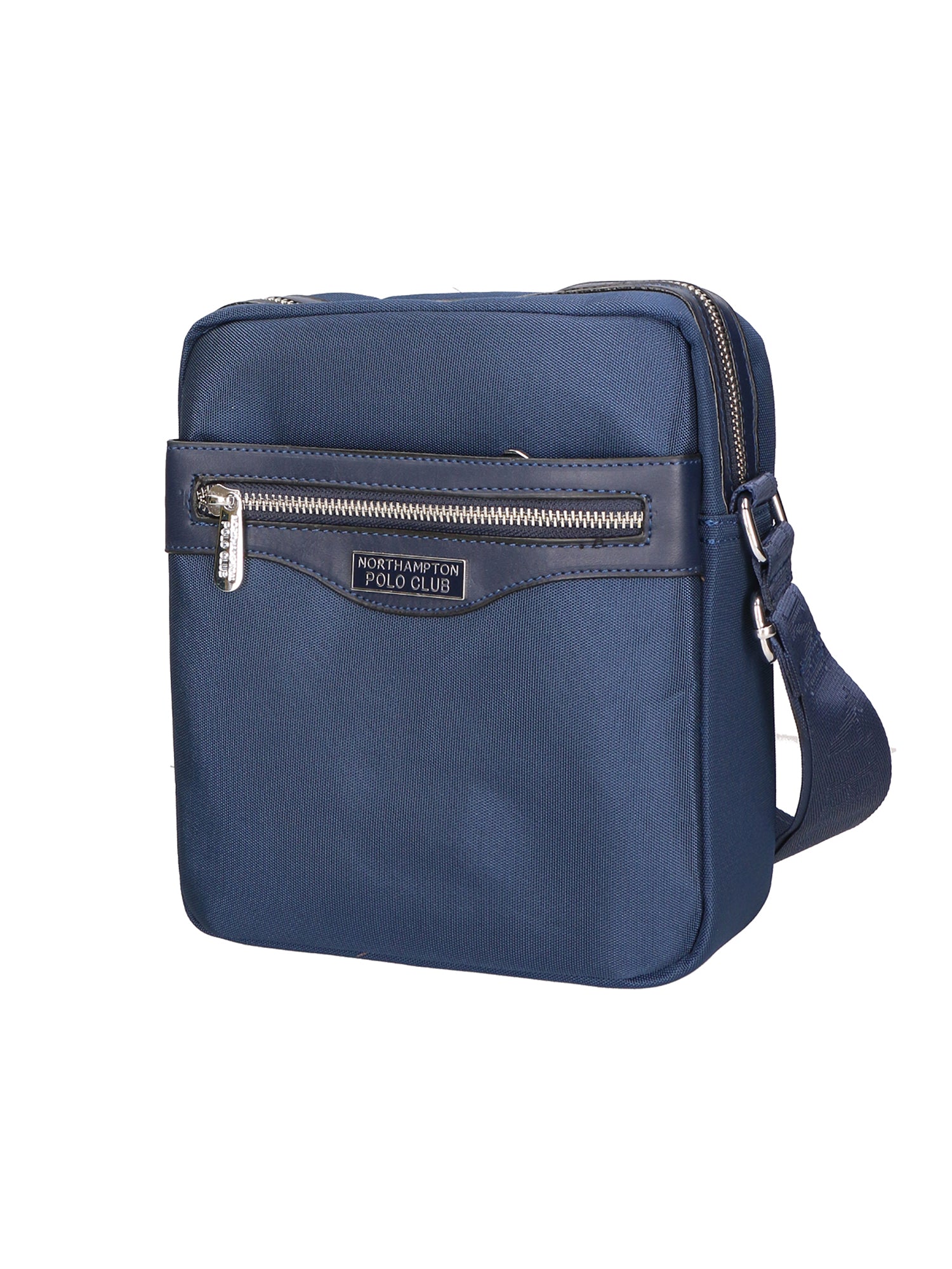 Borsa a tracolla uomo Pelle PU e nylon PCL3071-BLU Northampton Polo Club