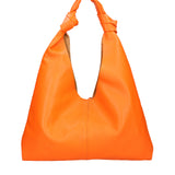 Borsa a spalla da donna 100% vera pelle 07156-D29 ARANCIONE Viola Castellani