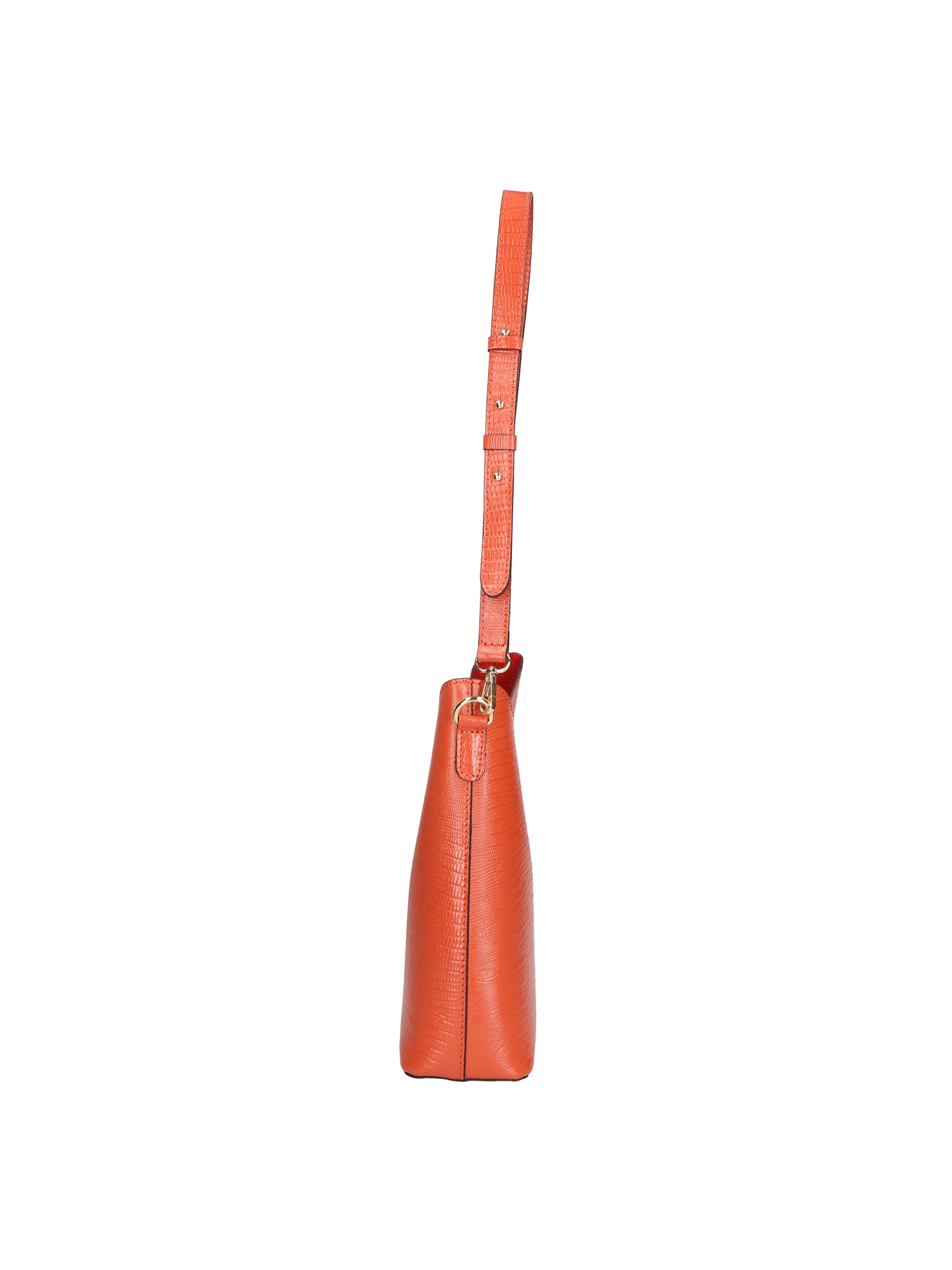 Carmine Borsa a spalla da donna Vera pelle 05442-LU35 MATTONE DARK ORANGE Gave Lux