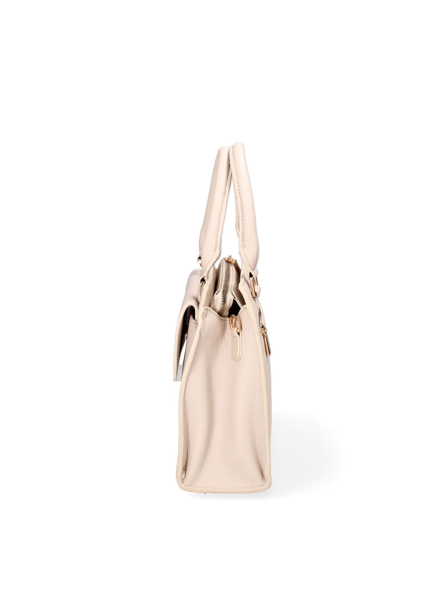 Borsa a mano da donna Ecopelle e Zip 614-2-BEIGE Diana&co