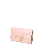 Borsa a tracolla da donna Vera pelle 00734-LU13 ROSA BABY Viola Castellani
