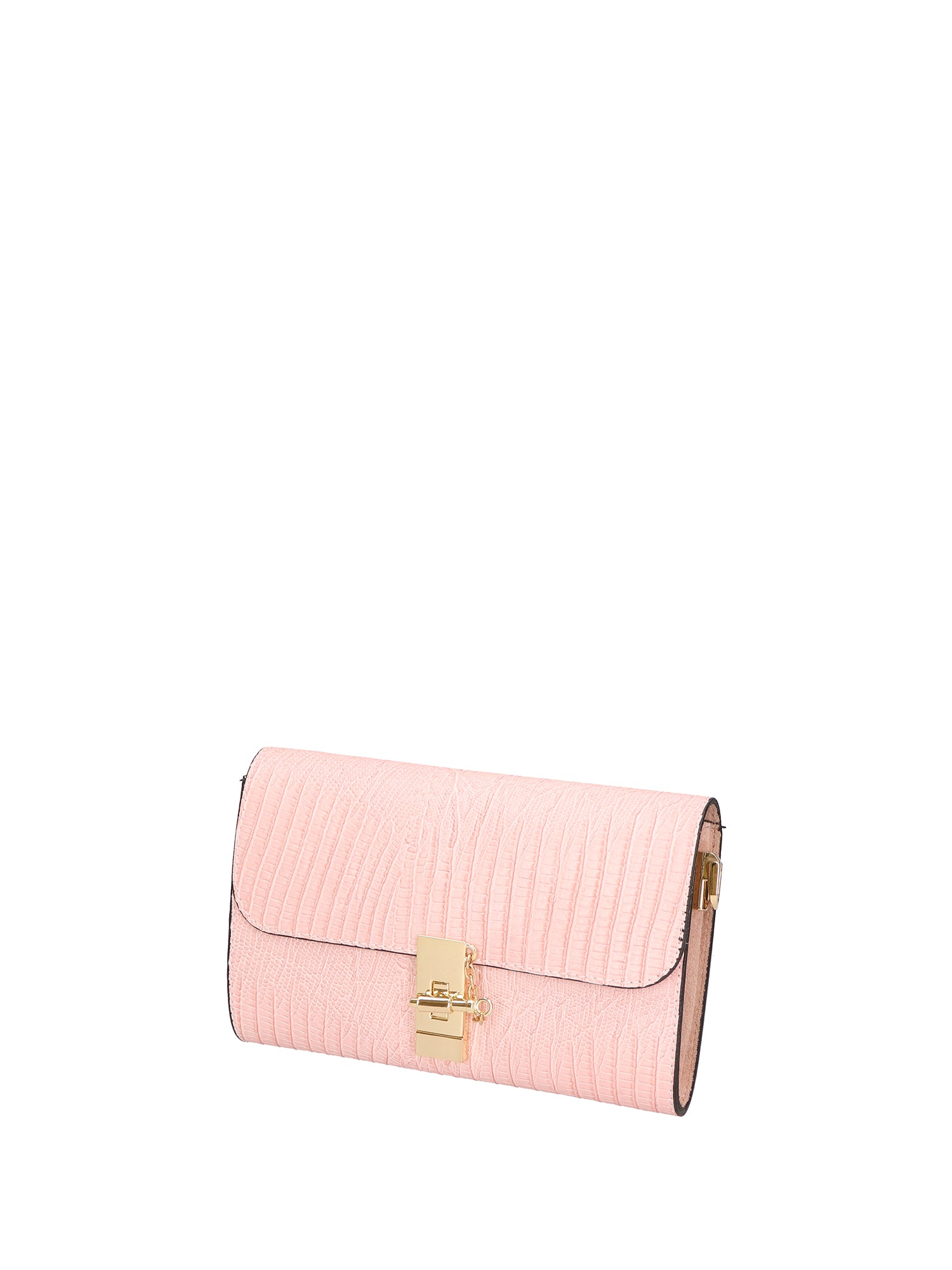 Borsa a tracolla da donna Vera pelle 00734-LU13 ROSA BABY Viola Castellani