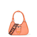 Borsa a mano da donna 100% PVC FLAT-CIRCLE-DARK RUST - BRUSH CDF Marc Ellis