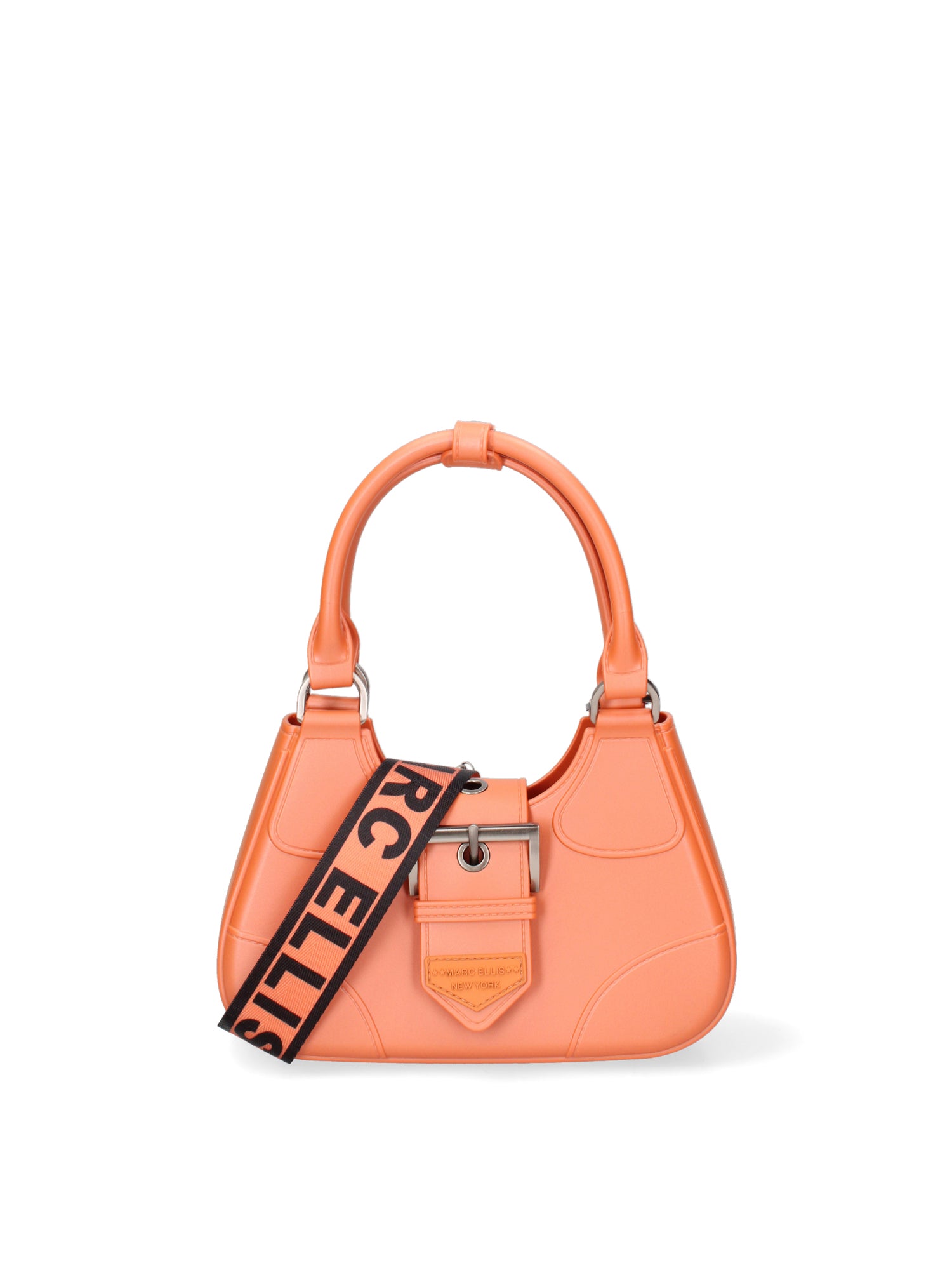Borsa a mano da donna 100% PVC FLAT-CIRCLE-DARK RUST - BRUSH CDF Marc Ellis