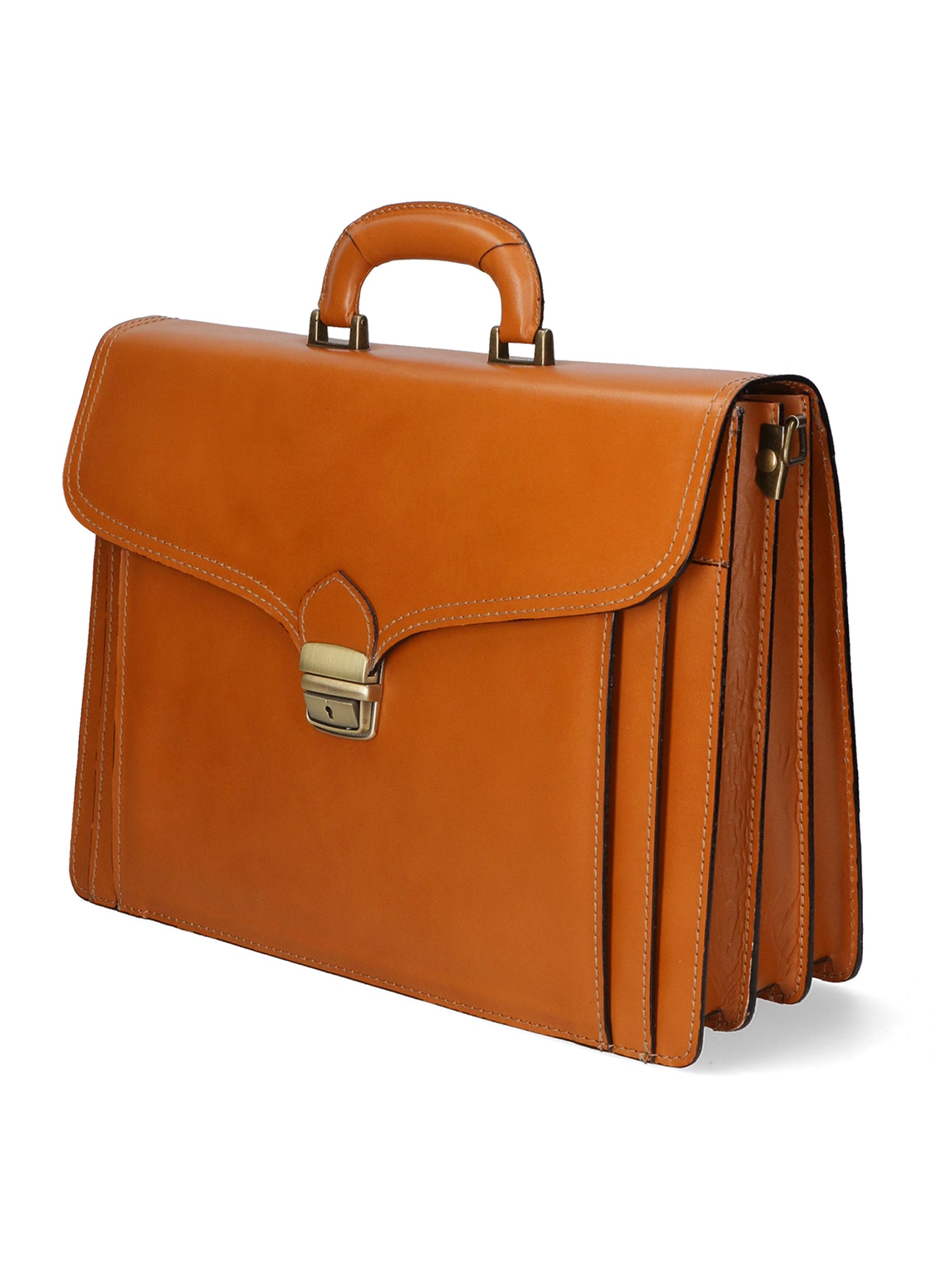 Nevio 7010-CUOIO COGNAC Borsa da lavoro uomo in pelle Gave Lux