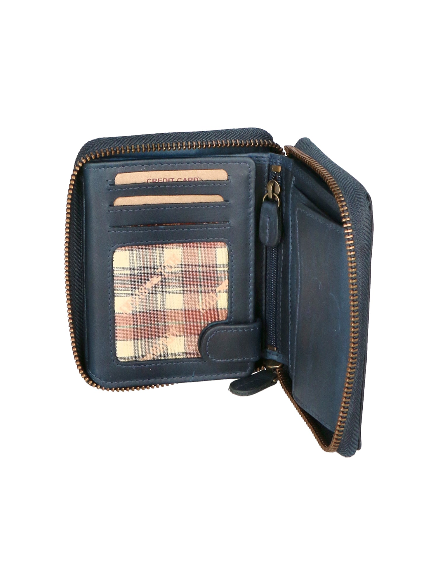 Portafoglio da uomo in vera pelle RFID HILB-1406-BLU Hill Burry