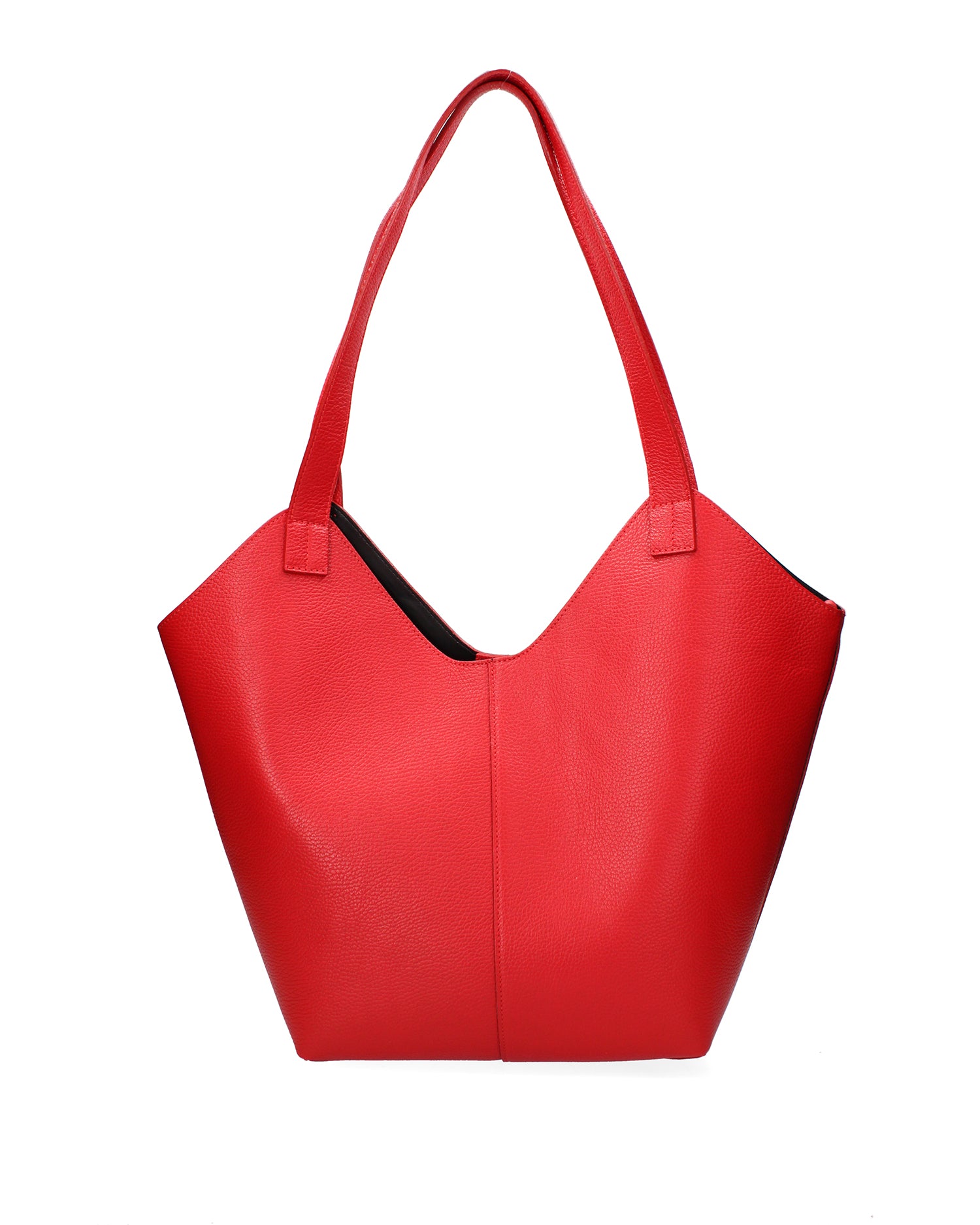 Borsa a mano da donna Vera pelle 07231-D58 ROSSO FUOCO Roberta Rossi