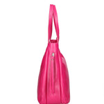 Borsa a spalla da donna Misto pelle e tessuto 07155-D02 FUXIA Roberta Rossi