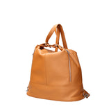 Vera pelle 07135-D44 CUOIO Borsa a spalla convertibile Anjelica Viola Castellani