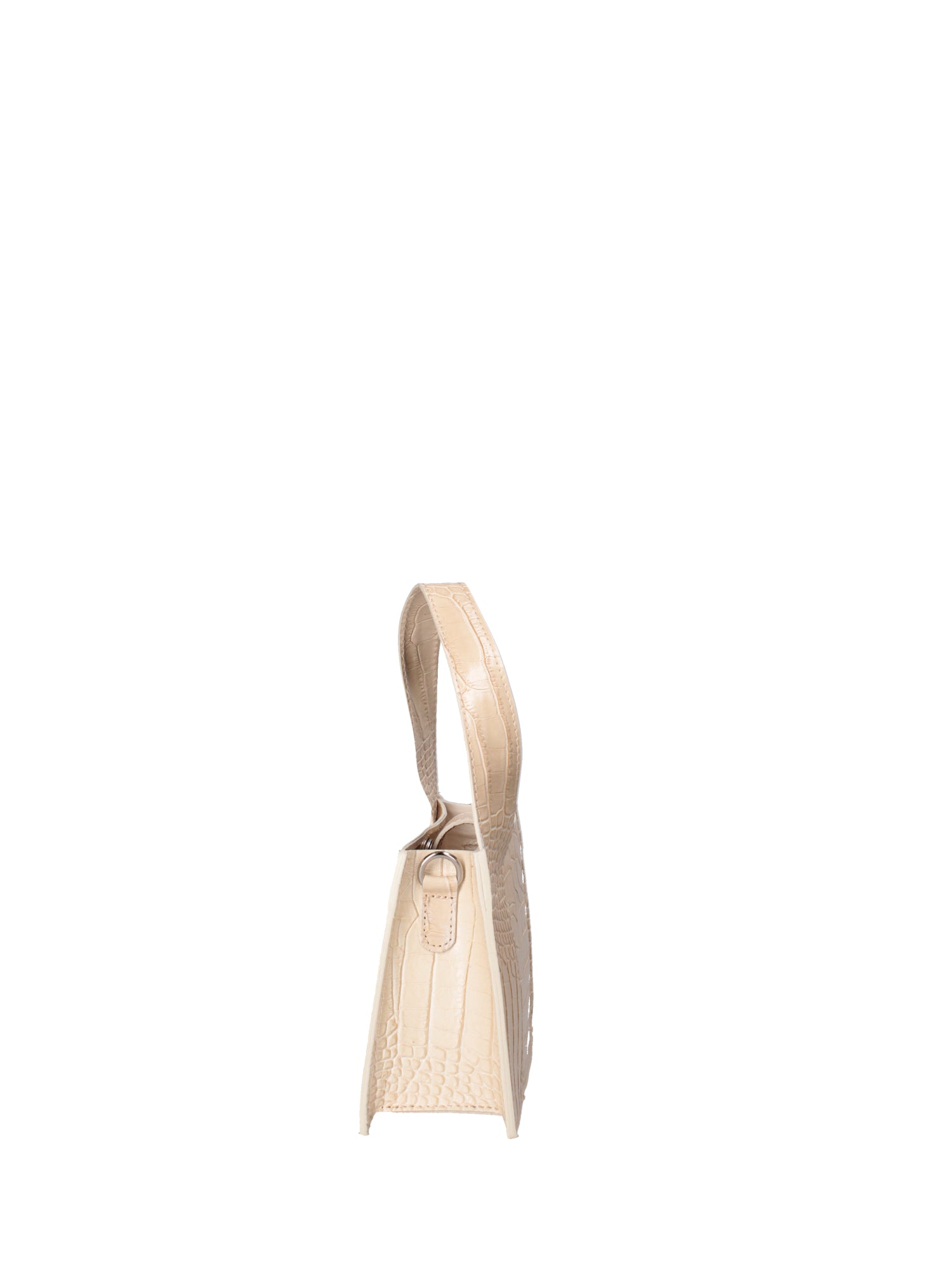 Borsa a mano da donna Vera pelle effetto cocco 07220-C37 BEIGE Roberta Rossi