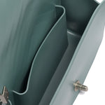 Borsa a mano da donna 100% Pvc FLAT S-DARK JEANS + OFF SILVER Marc Ellis