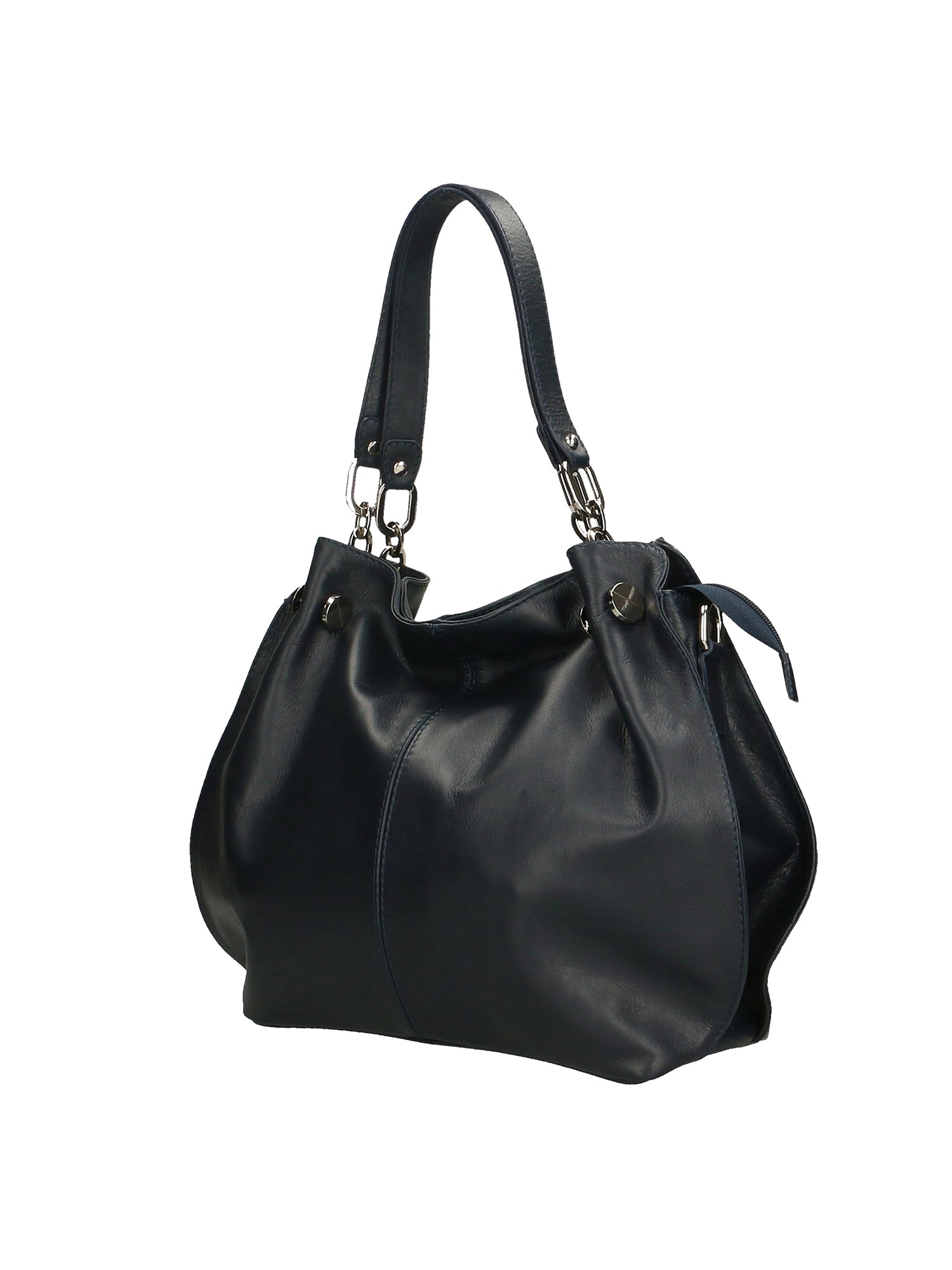 Ereba Borsa a mano da donna Made in Italy 100% pelle 3305-S24 BLU JEANS Gave Lux