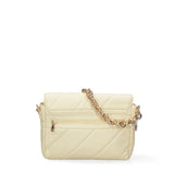 Borsa a spalla da donna Ecopelle DC3122-2-YELLOW Diana&co
