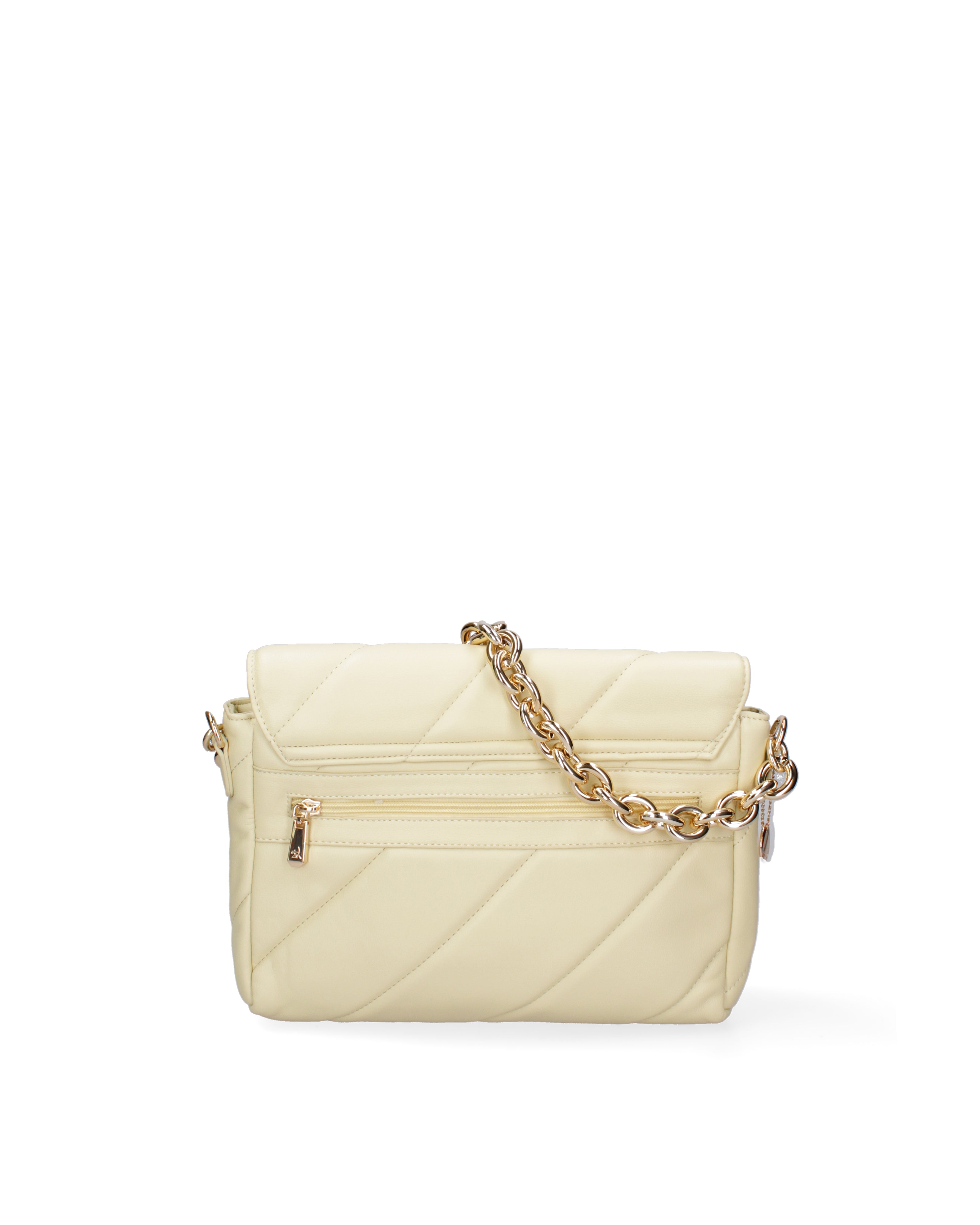 Borsa a spalla da donna Ecopelle DC3122-2-YELLOW Diana&co
