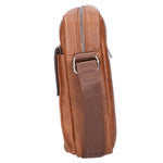 Borsa a tracolla uomo 100% PU Leather PCL3007-BROWN Northampton Polo Club