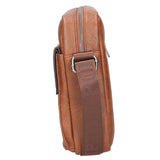 Borsa a tracolla uomo 100% PU Leather PCL3007-BROWN Northampton Polo Club