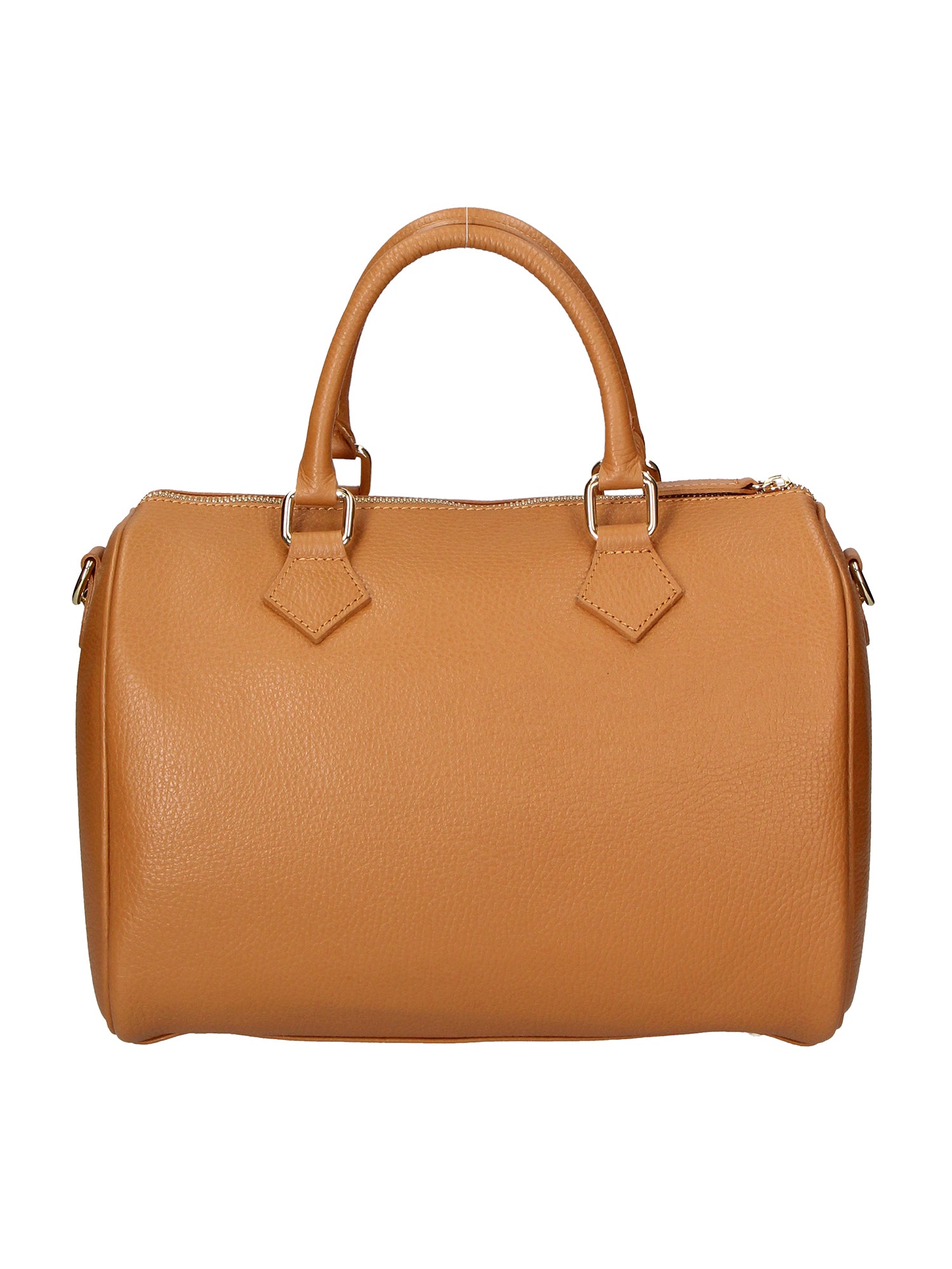 Aralia Borsa a bauletto da donna 100% pelle 5176-D17 CUOIO SCURO DARK COGNAC Gave Lux