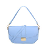 Borsa a spalla da donna Vera pelle 07229-L835 CELESTE Roberta Rossi