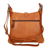 Borsa a tracolla da uomo in vera pelle RFID HILB-6169-CUOIO Hill Burry