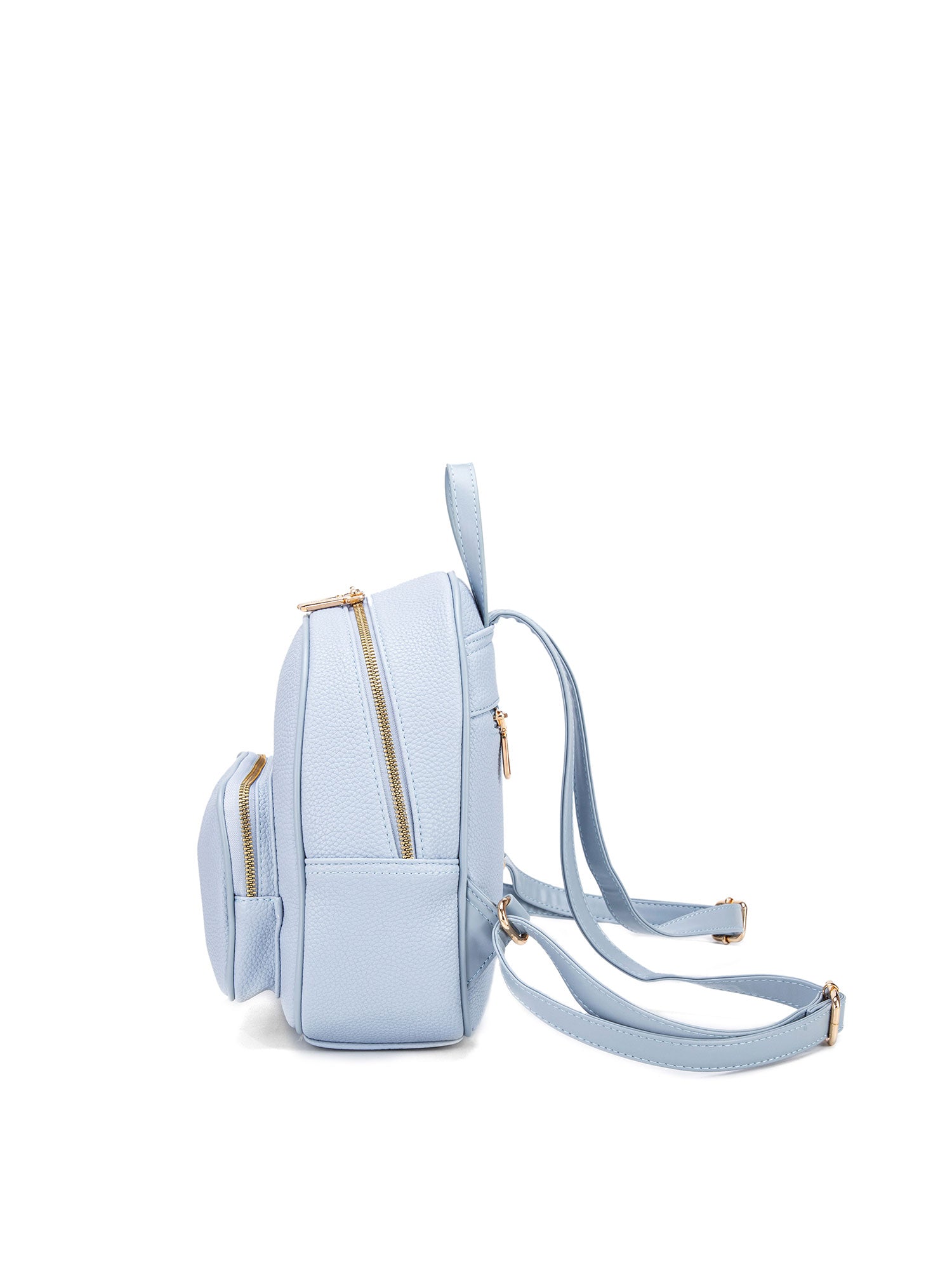 Zaino da donna in pelle vegana Casual 715-2PT-LIGHT BLUE Diana&co