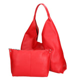 Ginger Borsa a spalla da donna Vera pelle 05788-D58 ROSSO FUOCO Gave Lux