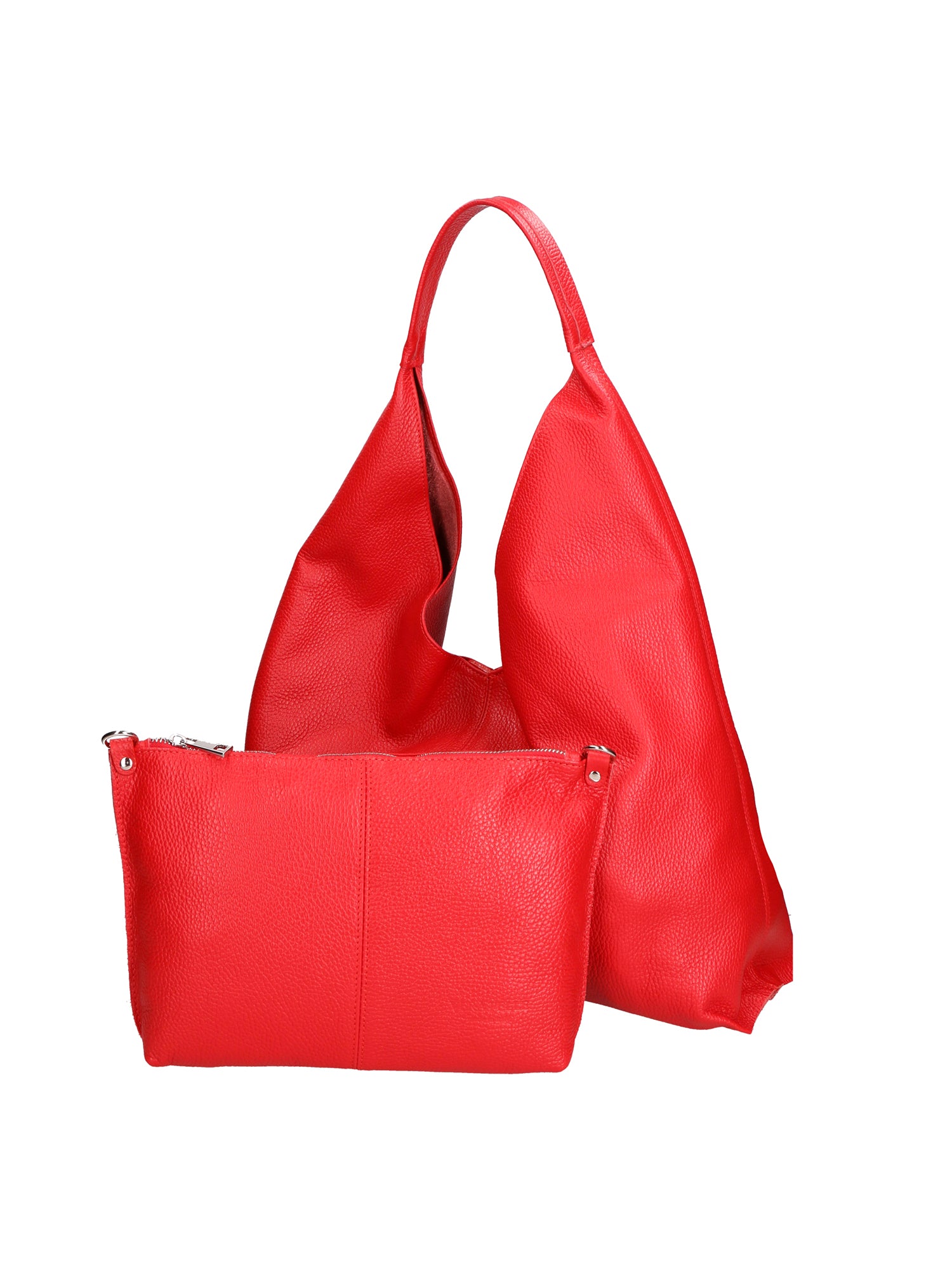 Ginger Borsa a spalla da donna Vera pelle 05788-D58 ROSSO FUOCO Gave Lux