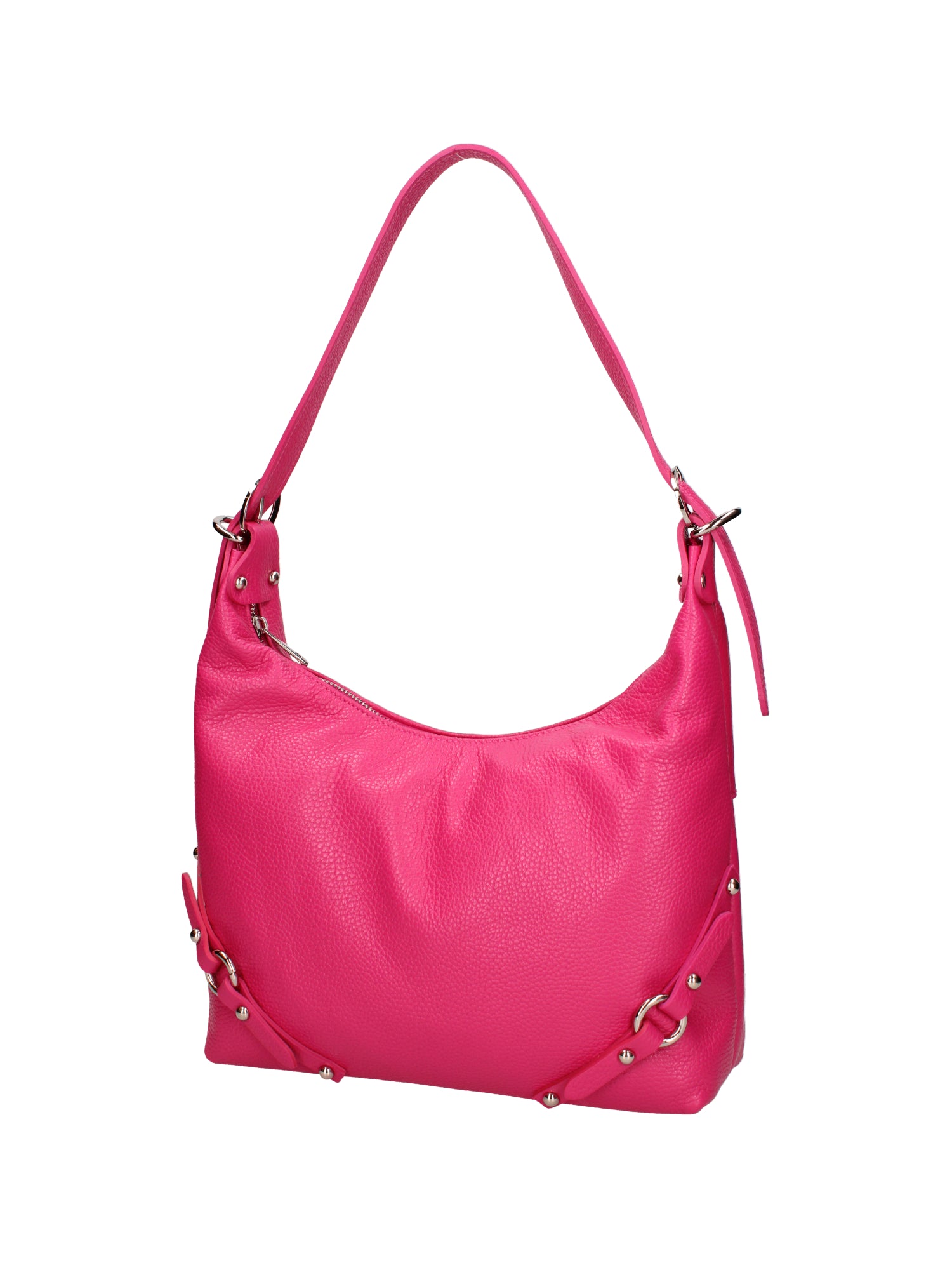 Fiorenza Lux Borsa a spalla da donna Vera pelle 07140-D02 FUXIA Viola Castellani