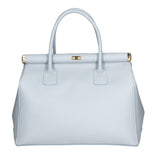 Aleria Borsa a mano da donna Vera pelle 8005-D92 CELESTE Gave Lux