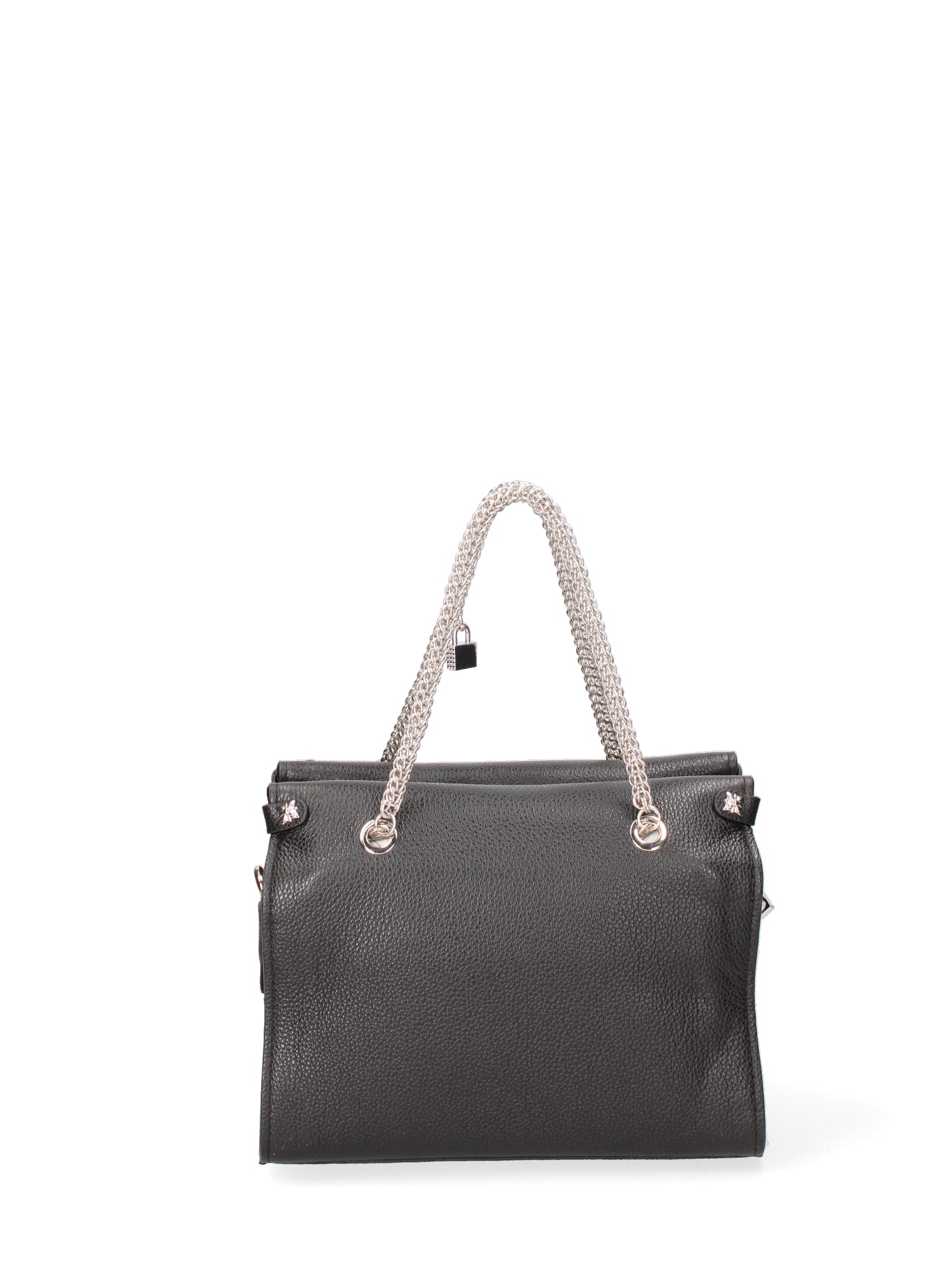 Borsa a spalla da donna Vera pelle JR-W-101-BLACK-SILVER John Richmond
