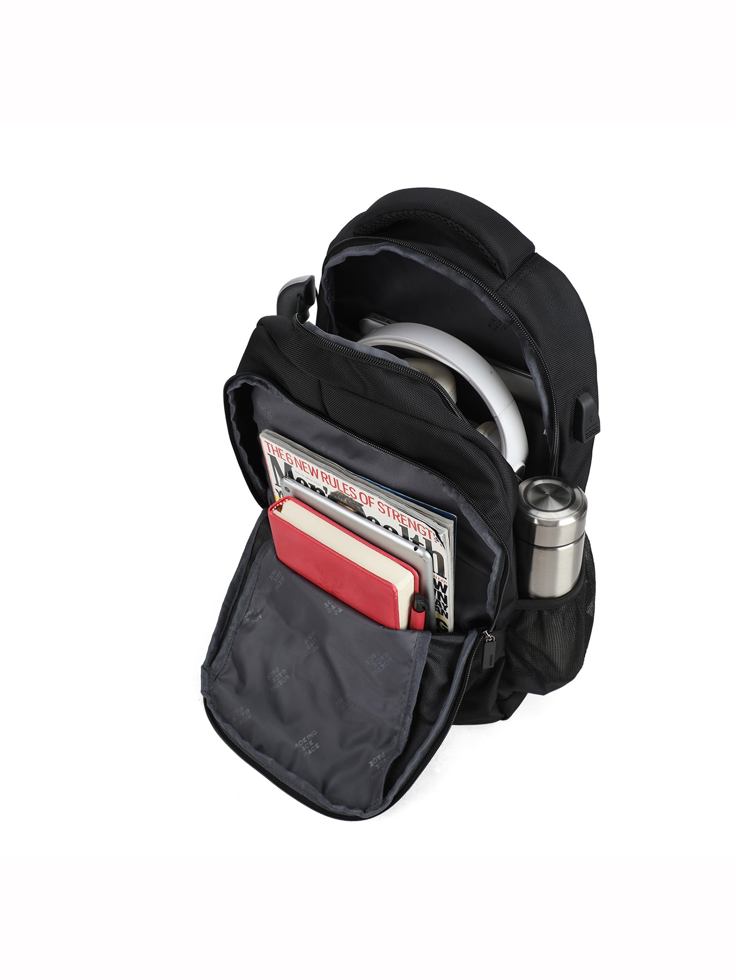 Zaino Unisex Erebus Lux Casual SN86096-BLACK Aoking