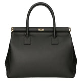 Aleria Borsa a mano da donna Vera pelle 8005-D28 NERO Gave Lux