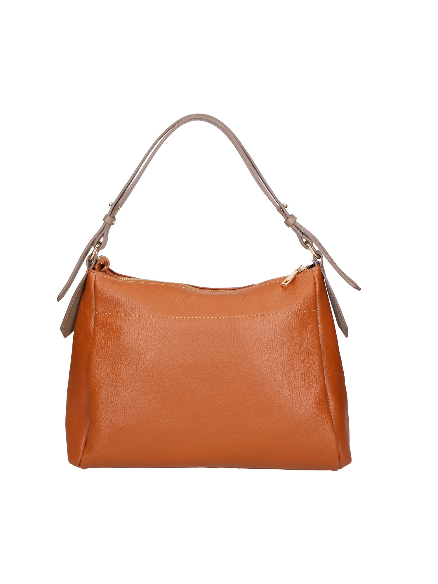 Vladimira Borsa a spalla da donna Vera pelle 06675-D17 CUOIO + D40 TAUPE Gave Lux