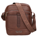 Borsa a tracolla uomo 100% PU Leather PCL3006-COFFEE Northampton Polo Club