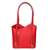 Chanel 3005-11 ROSSO Zaino da donna in vera pelle Gave Lux