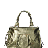 Novara Borsa a spalla da donna Vera pelle 06090 LM-L007 VERDE Gave Lux