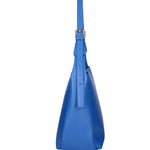 Borsa a spalla da donna Misto pelle e tessuto 07157-D22 BLUETTE Roberta Rossi