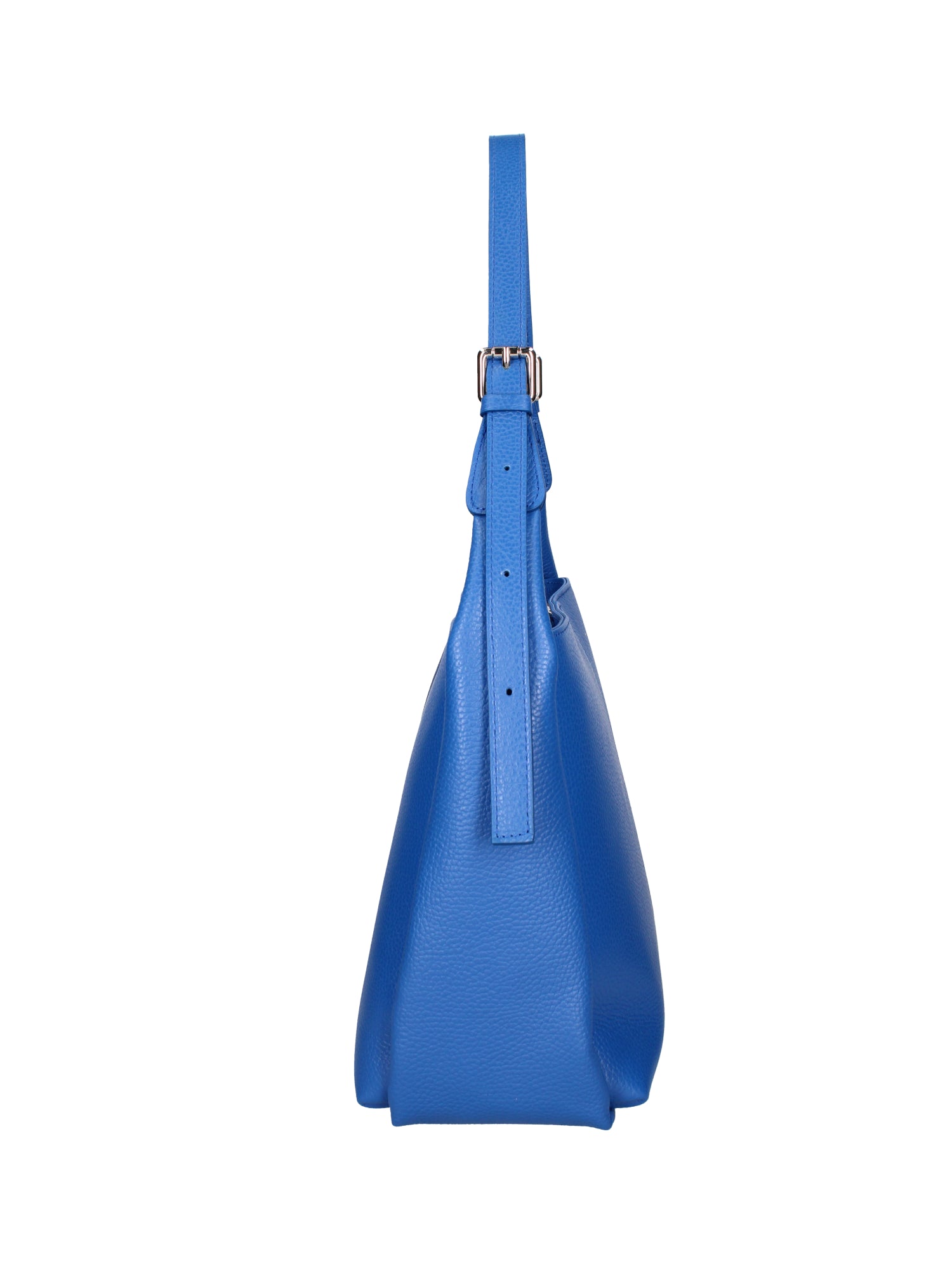 Borsa a spalla da donna Misto pelle e tessuto 07157-D22 BLUETTE Roberta Rossi