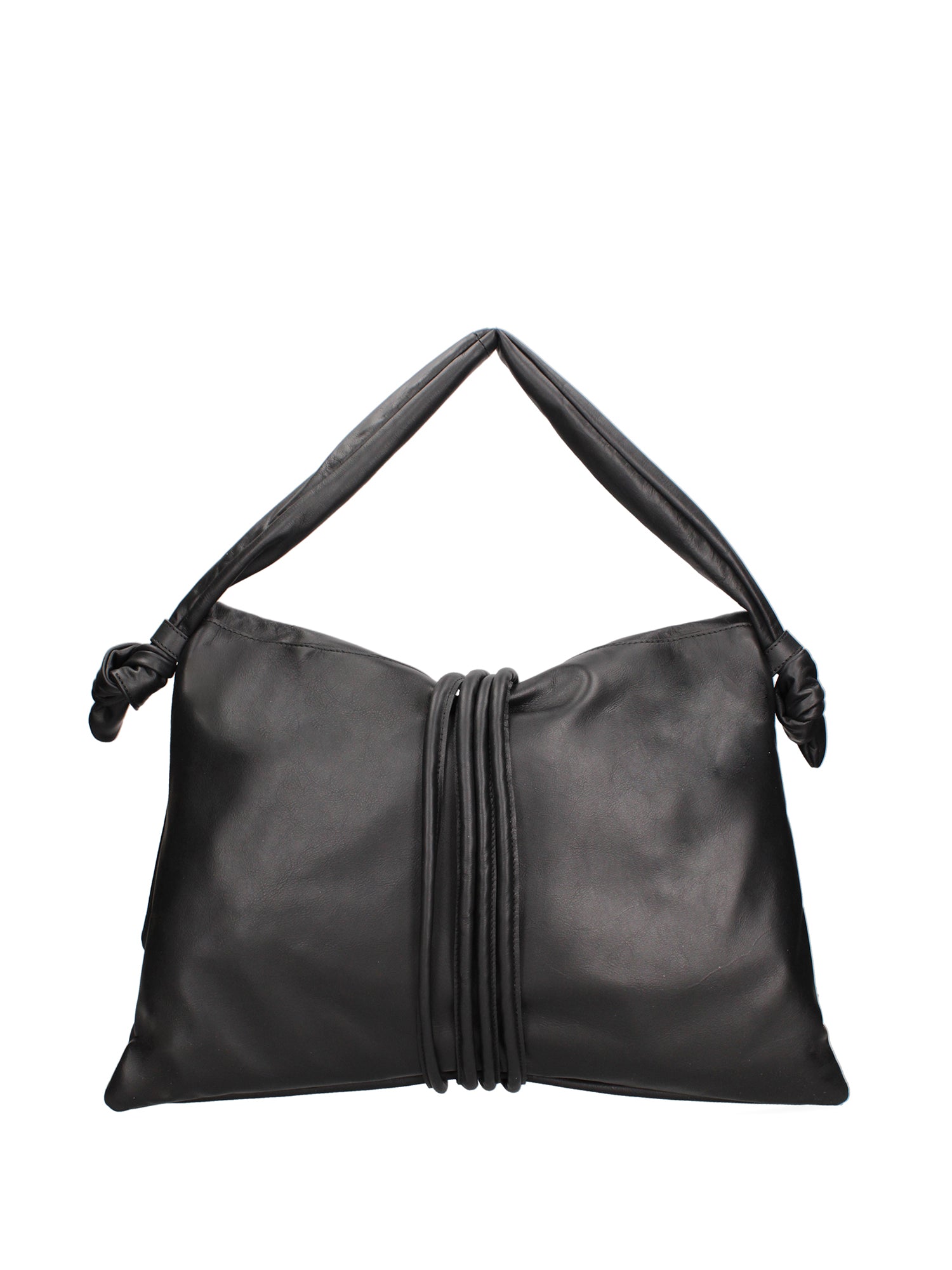 Borsa a spalla da donna Vera pelle 07171-NERO Viola Castellani