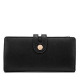 Portafoglio da donna 100% pelle vegana PU 798-3PT-BLACK Diana&co