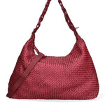 Asteria Borsa a spalla da donna Vera pelle 7799-BORDO Gave Lux