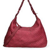 Asteria Borsa a spalla da donna Vera pelle 7799-BORDO Gave Lux
