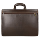 Cesare Borsa da lavoro uomo Vera pelle 7002-T.MORO Gave Lux